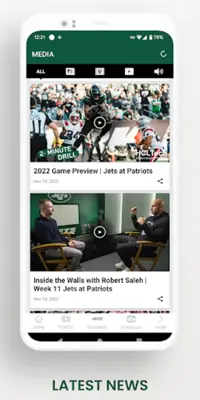 Official New York Jets android App screenshot 1